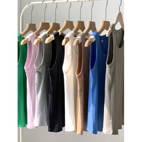 美式寬肩帶防走光螺紋吊帶背心女內搭2025年夏季新款外穿無袖上衣