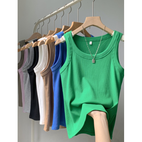 美式寬肩帶防走光螺紋吊帶背心女內搭2025年夏季新款外穿無袖上衣