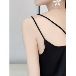 吊帶背心女內搭白色美背醋酸仿真絲上衣緞面夏西裝仿桑蠶絲打底衫