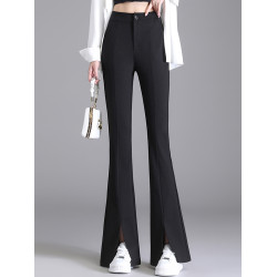 180高個子超長款微喇褲女秋冬大碼休閒西裝褲200斤加絨加長喇叭褲