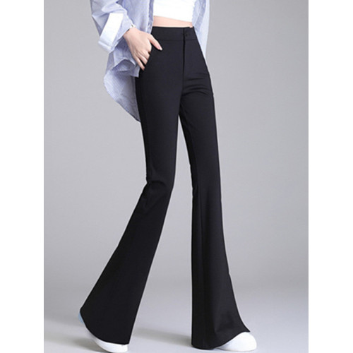 180高個子超長款微喇褲女秋冬大碼休閒西裝褲200斤加絨加長喇叭褲 180高個子超長款微喇褲女秋冬大碼休閒西裝褲200斤加絨加長喇叭褲