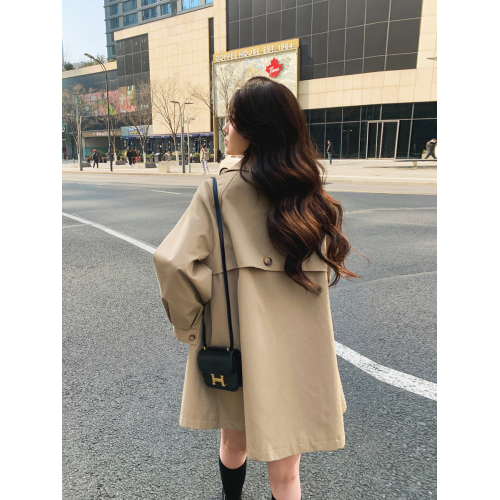 小個子風衣女中長款2025春秋季新款今年流行高級感韓系a字版外套