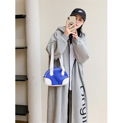 加絨加厚長款休閒開衫外套胖mm特大碼300斤冬季寬松拉鍊連衣裙女