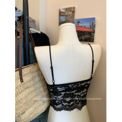 純欲風性感蕾絲抹胸背心女裝夏季辣妹修身短款帶胸墊美背吊帶上衣