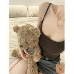 純欲風磨毛外擴百搭吊帶背心女2026大碼辣妹外穿抹胸內搭上衣帶墊