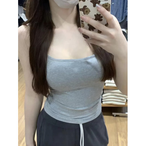 純欲風磨毛外擴百搭吊帶背心女2026大碼辣妹外穿抹胸內搭上衣帶墊