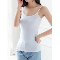 百搭新疆棉質吊帶背心女打底衫外穿修身小吊帶短款大碼平行秋內搭