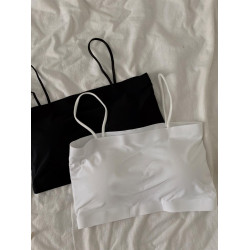 大碼冰絲美背裹胸吊帶女胖mm防走光帶胸墊外穿內搭抹胸打底小背心