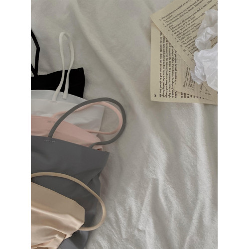 大碼冰絲美背裹胸吊帶女胖mm防走光帶胸墊外穿內搭抹胸打底小背心