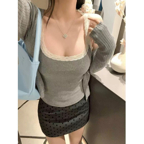 莫代爾棉夏季蕾絲花邊吊帶背心女大碼內搭外穿修身無袖打底衫上衣