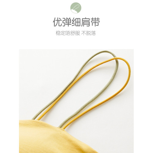 吊帶背心女2025新款外穿黑白色內搭美背文胸一體式帶胸墊打底上衣