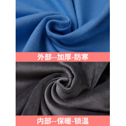 護士毛衣外套開衫女加絨厚保暖大碼外穿秋冬季藍色醫院值班工作服