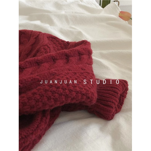 復古短款麻花毛衣開衫女厚2025秋裝新款寬松外穿牛角釦針織衫外套 復古短款麻花毛衣開衫女厚2025秋裝新款寬松外穿牛角釦針織衫外套