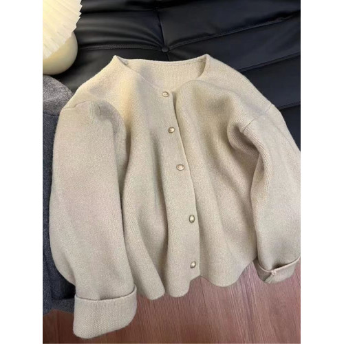 圓領針織衫休閒毛衣女2025春秋新款韓系開衫外穿長袖寬松百搭上衣 圓領針織衫休閒毛衣女2025春秋新款韓系開衫外穿長袖寬松百搭上衣