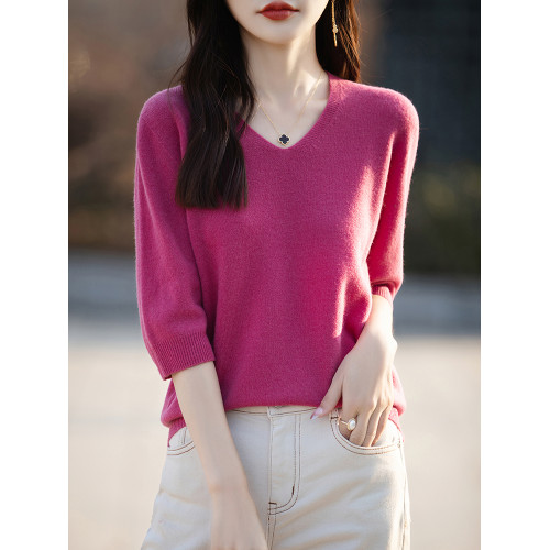 春秋套頭半高領毛衣中袖遮肚子寬松針織衫簡約羊毛大碼內上衣 春秋套頭半高領毛衣中袖遮肚子寬松針織衫簡約羊毛大碼內上衣