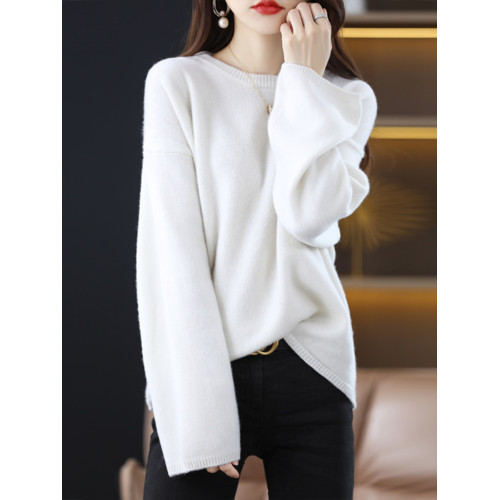 毛衣女款2025新款秋冬灰色上衣慵懶風寬松顯瘦遮肚打底大碼針織衫 毛衣女款2025新款秋冬灰色上衣慵懶風寬松顯瘦遮肚打底大碼針織衫