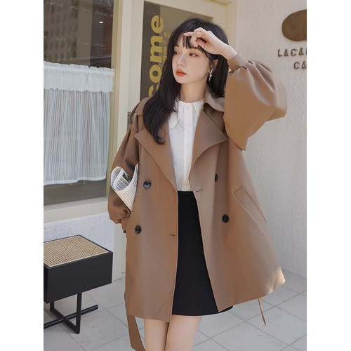 風衣外套女春秋2025新款今年流行氣質高級感中長款小個子休閒大衣