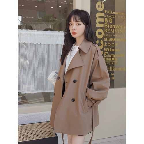 風衣外套女春秋2025新款今年流行氣質高級感中長款小個子休閒大衣