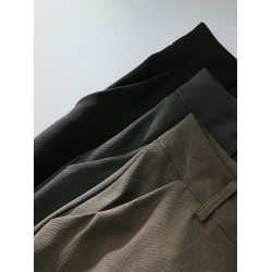 微喇西裝褲女裝2025年春夏新款高腰垂感喇叭褲修身顯瘦休閒拖地褲