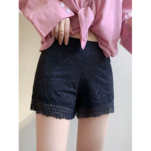 居家可外穿安全褲女防走光寬松打底褲短褲蕾絲夏jk白色薄款不卷邊 居家可外穿安全褲女防走光寬松打底褲短褲蕾絲夏jk白色薄款不卷邊