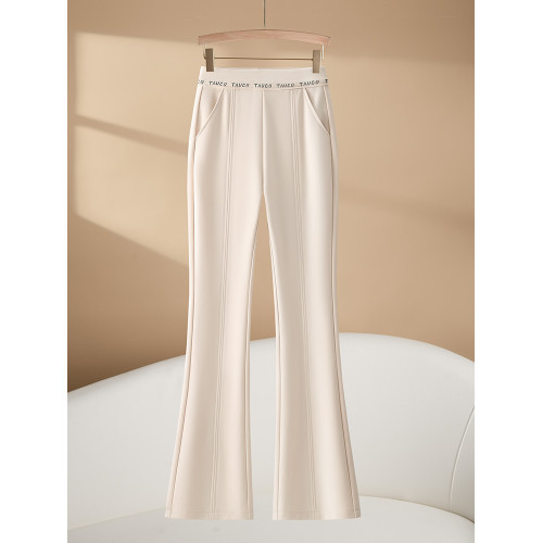 微喇褲女秋冬季2025新款女褲垂感西裝褲顯瘦百搭喇叭褲小個子女褲