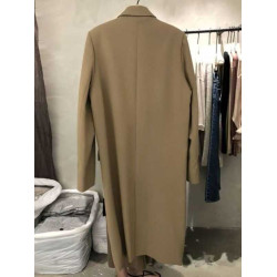 黑色風衣外套女2024秋冬季新款百搭寬松韓系高級感中長款西服大衣