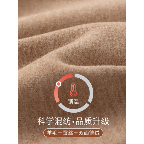 德絨秋褲女內穿秋冬季加絨加厚大碼羊毛蠶絲保暖棉毛褲高腰打底褲 德絨秋褲女內穿秋冬季加絨加厚大碼羊毛蠶絲保暖棉毛褲高腰打底褲