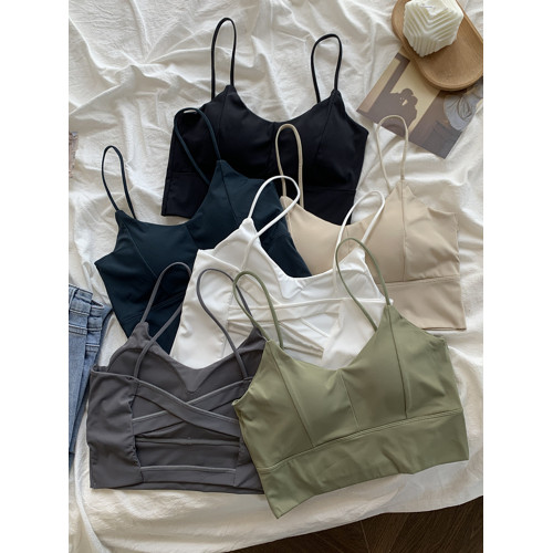 冰絲吊帶背心女內搭夏季設計感小衆外穿美背打底獨特別致辣妹上衣