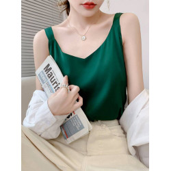 貓人寬肩吊帶背心女外穿夏季薄款2025新款寬松冰絲西裝內搭打底衫