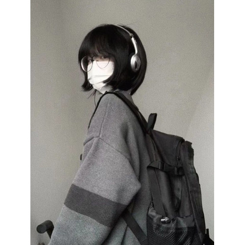 秋冬灰色慵懶風開衫毛衣女學生韓版寬松百搭顯瘦針織衫上衣外穿潮