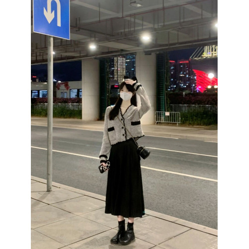 法式小香風短款開衫毛衣女2025早春秋裝新款高級感針織衫外套上衣