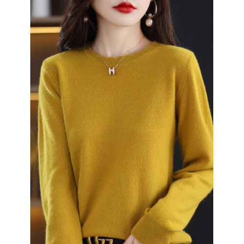 軟糯休閒花邊圓領打底衫女新款洋氣2023年秋冬毛衣長袖針織衫寬松 軟糯休閒花邊圓領打底衫女新款洋氣2023年秋冬毛衣長袖針織衫寬松