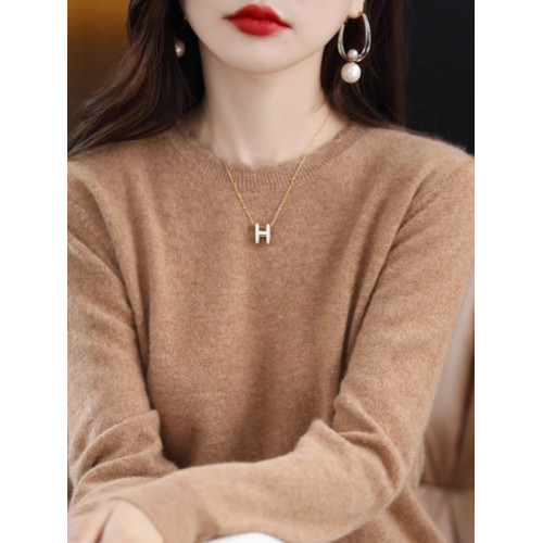 軟糯休閒花邊圓領打底衫女新款洋氣2023年秋冬毛衣長袖針織衫寬松 軟糯休閒花邊圓領打底衫女新款洋氣2023年秋冬毛衣長袖針織衫寬松