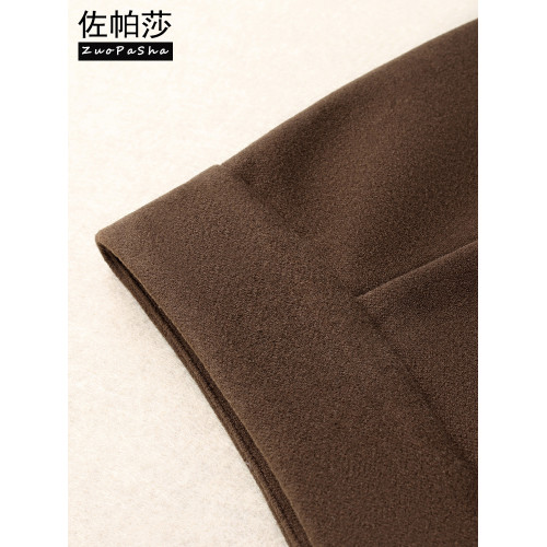 設計感a字毛呢短褲女2025秋冬新款高腰顯瘦外穿小個子濶腿靴褲潮 設計感a字毛呢短褲女2025秋冬新款高腰顯瘦外穿小個子濶腿靴褲潮