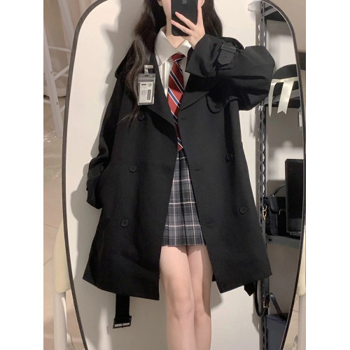 短款風衣外套女小個子2025早秋新款韓系高級感英倫風巨好看的上衣