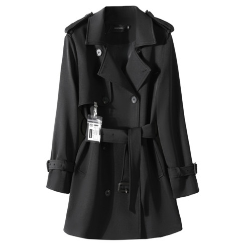 短款風衣外套女小個子2025早秋新款韓系高級感英倫風巨好看的上衣