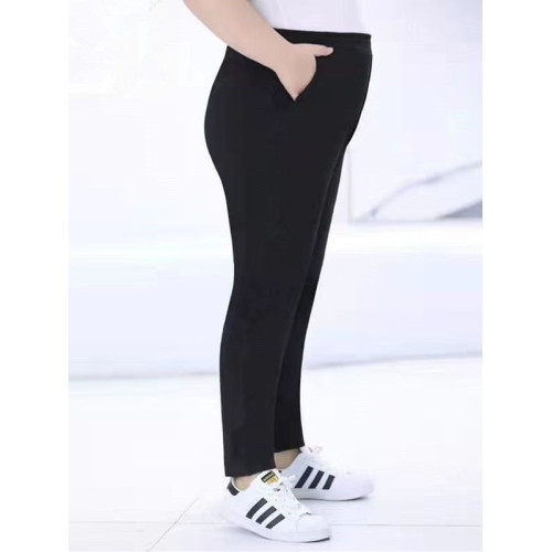 新款高腰加大碼加肥女褲胖媽媽300斤遮肉顯瘦小腳哈倫褲女外穿褲