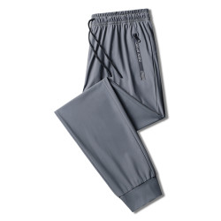 冰絲運動褲男女休閒長褲大碼寬松潮流2025年新夏季薄款速乾束腳褲