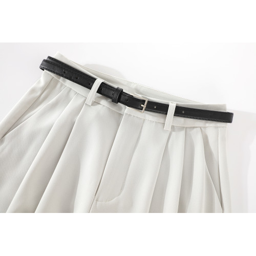 XinmonLee高腰直筒百搭休閒褲女春秋寬松顯瘦垂墜感濶腿西裝長褲 XinmonLee高腰直筒百搭休閒褲女春秋寬松顯瘦垂墜感濶腿西裝長褲