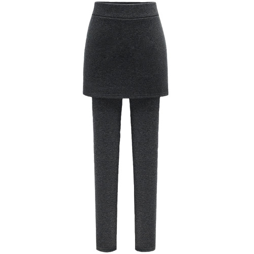 春秋加大碼包臀裙褲假兩件打底褲裙加絨加厚女松緊腰顯瘦小腳女褲 春秋加大碼包臀裙褲假兩件打底褲裙加絨加厚女松緊腰顯瘦小腳女褲