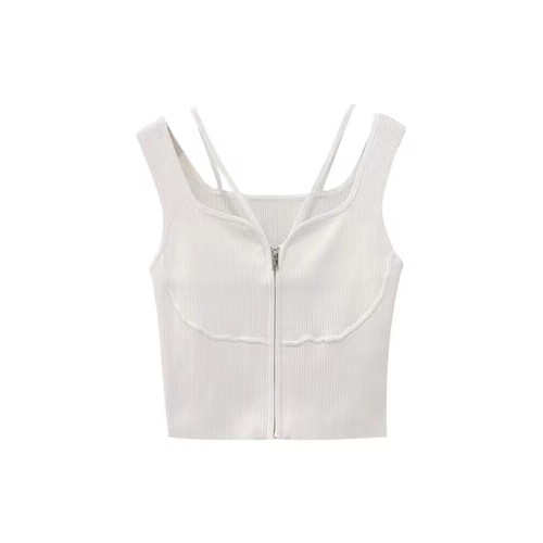 於文文同款黑色小吊帶背心女夏季外穿西裝內搭打底衫辣妹短款上衣