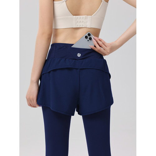 運動七分褲女夏季速乾假兩件緊身高彈籃球訓練褲專業防走光跑步褲 運動七分褲女夏季速乾假兩件緊身高彈籃球訓練褲專業防走光跑步褲