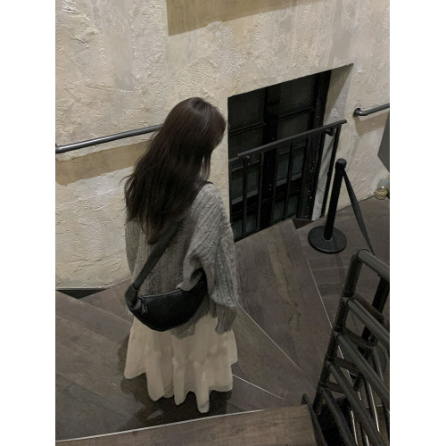 針織衫女2025新款春秋韓版寬松顯瘦長袖V領麻花開衫外套小個子女