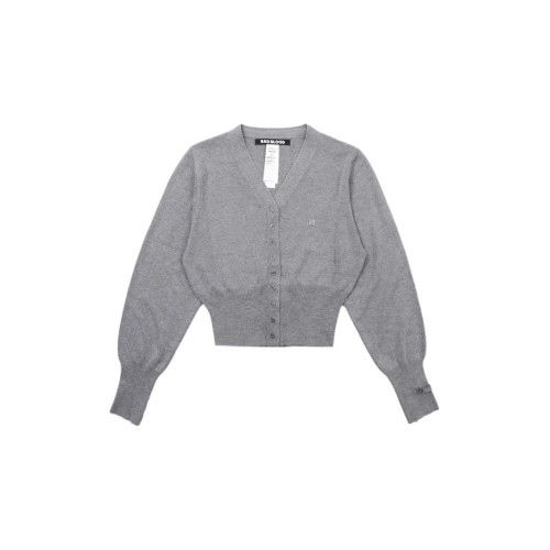 韓國badblood針織開衫女春秋冬長袖V領修身顯瘦辣妹短款毛衣上衣 韓國badblood針織開衫女春秋冬長袖V領修身顯瘦辣妹短款毛衣上衣