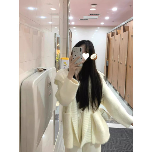 仿貂毛超溫柔軟糯厚實大開衫毛毛外套女秋冬氛圍感連帽針織衫上衣 仿貂毛超溫柔軟糯厚實大開衫毛毛外套女秋冬氛圍感連帽針織衫上衣