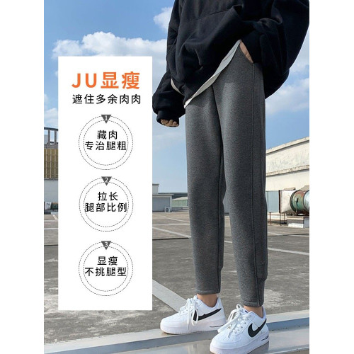外穿棉褲女2026新款秋冬季束腳運動褲保暖衛褲加絨加厚羊羔絨褲子
