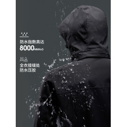 沖鋒衣女款三合一可拆卸防風防水情侶戶外登山服男款黑色羽絨外套