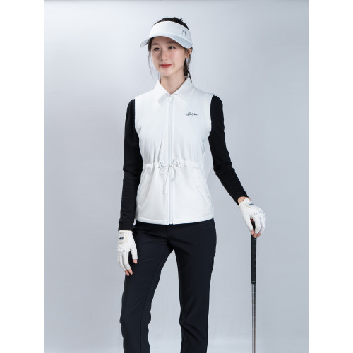 春秋季高爾夫女士馬甲薄絨背心運動款百搭修身透氣速乾女裝馬夾 春秋季高爾夫女士馬甲薄絨背心運動款百搭修身透氣速乾女裝馬夾