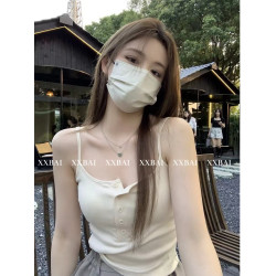 辣妹純欲帶胸墊吊帶背心女2026新款春秋季內搭外套打底上衣夏外穿