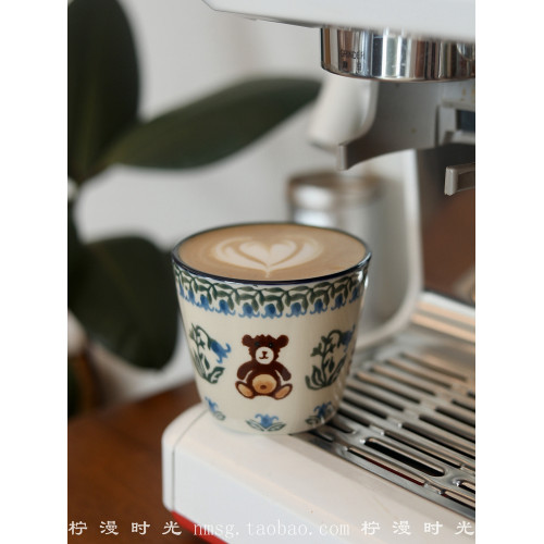 溫暖中古風鈴蘭小熊陶瓷咖啡杯拿鐵杯手握杯伴手禮禮物 230ml 溫暖中古風鈴蘭小熊陶瓷咖啡杯拿鐵杯手握杯伴手禮禮物 230ml